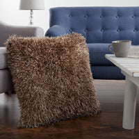 Oversized Floor or Throw Pillow Square Luxury Plush, Mocha view 4