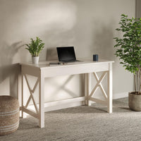Writing Desk - Work Desk with X-Pattern Legs - for Office, White view 4