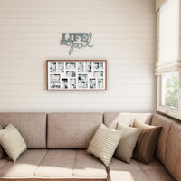 Life is Good' Wall Art, Teal Blue Distressed, 18.2"x14.6" view 3
