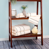 6PC Towel Set - 525GSM 100% Cotton Bathroom Essentials with 2, Beige view 2