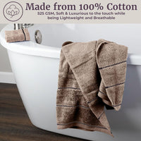 Bathroom Towels Set, Bathroom Accessories, White, Set of 6 view 11