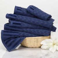 6-Piece Cotton Deluxe Plush Bath Towel Set, 27'x54"x0.25" view 2
