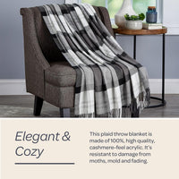 Soft Throw Blanket - Oversized, Vintage-Look, Cross view 3