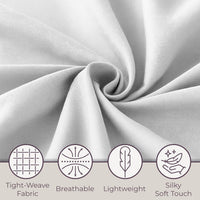 3-Piece Brushed Microfiber Twin Sheet Set, Purple view 41