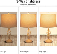 Set of 2 Table Lamps - Modern Lamps with USB Charging Ports view 3