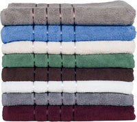 8PC Plush Bathroom Towels Set, Green view 5