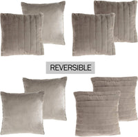 2-Pack Decorative Pillows, 17", Gray, Solid view 3