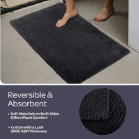 Bathroom Rugs - 2-Piece 2500GSM Cotton Bath Mat Set view 14