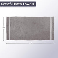 Bath Towels - 2PC 500GSM 100% Cotton Towel Set view 12