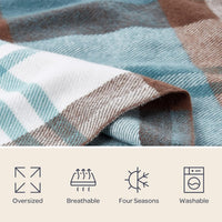 Bristol Plaid Soft Blanket-Oversized, Luxuriously Fluffy view 5