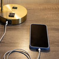 Table Lamp - Industrial Lamp with USB Charge Ports view 4