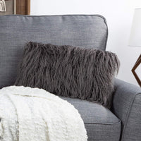 Decorative Pillows, 12 x 20, Charcoal Gray view 1