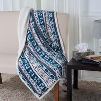 Reversible Fleece Blanket, Blue view 2