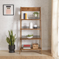 4-Tier Ladder Bookshelf, (L) 30.9" x (W) 17.9" x (H) 68" view 5