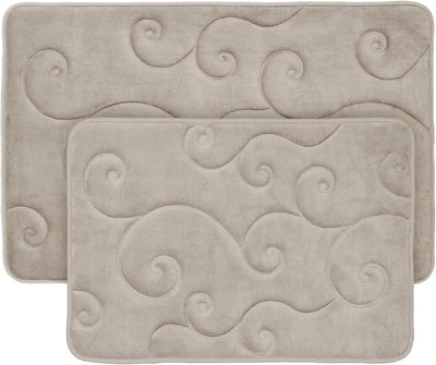 2 pc Memory Foam Bath Mat Set