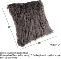 Decorative Pillows, 18", Gray view 2