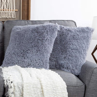 2-Pack Decorative Pillows, 18 x 18, Gray view 2