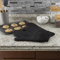 Silicone Oven Mitts - Extra Long Professional Quality Heat, 1 Pair view 2