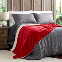 Poly Fleece Sherpa - Oversized Plush Woven Polyester, 70” L x 60” view 4