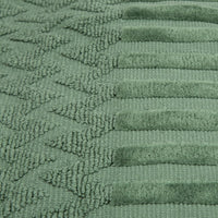 6-Piece Cotton Deluxe Plush Bath Towel Set, Green view 3