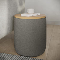 Storage Ottoman - Teddy Fabric, (L) 17” x (W) 15.7” x (H) 17” view 6