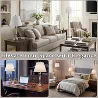 Brushed Steel Table Lamps, Silver view 12