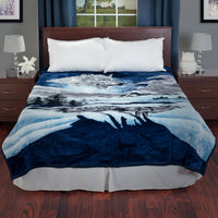 Wolf Blanket - 74x91-inch Printed Winter Wolf Blanket, 7.5-LB view 2