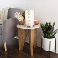 Uplight LED Table Lamp, Brushed Silver, 6.25" x 11.5" view 4