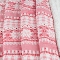 Reversible Fleece Blanket, Pink view 3
