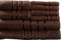 8PC Plush Bathroom Towels Set, 27.5"x 57.25"x0.25" view 1