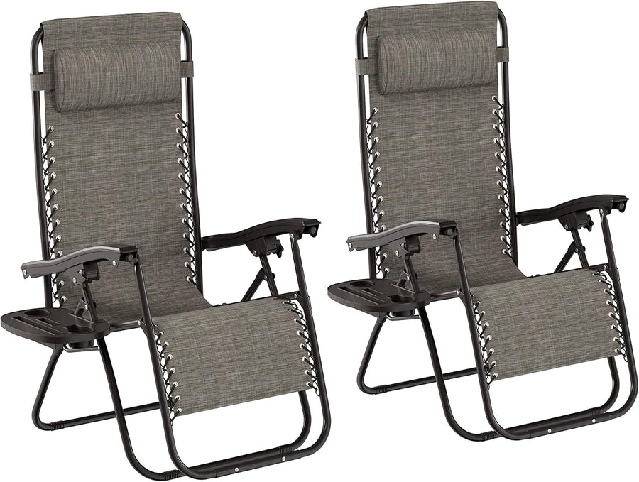 Zero Gravity Lounge Chairs- Set of 2 &mdash; Lavish Home