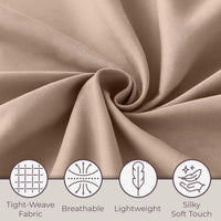 Brushed Microfiber Sheet Set-4 Piece Bed Linens-Fitted & Flat, King view 4
