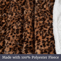 Fleece Sherpa Throw Blanket - Ultra Soft Plush Bed view 12
