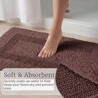 Bathroom Rugs - 2-Piece Cotton Bathroom Mat Set view 15