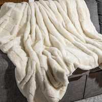 Faux Fur Blanket - 60x80-Inch Queen Size Throw Blanket view 5