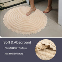 Bathroom Rugs - 2-Piece Woven 1560GSM Cotton Bath Mat Set view 15