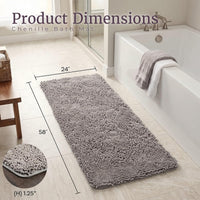 Bath Mat - 58x24-Inch Bathroom Runner, 2' x 4'10" (Rectangular) view 2