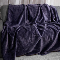 Waterproof Throw Blanket, Purple, 80" x 80" view 6