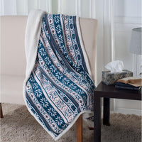 Reversible Fleece Blanket, Blue view 4