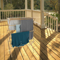 Bamboo Clothes Drying Rack, 27.5" x 14.25" x 42" view 5