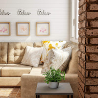 Metal Cutout Relax Wall Sign-3D Word Art Accent Decor-Perfect view 3