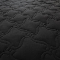 Solid Color Quilt King - Black view 3