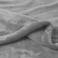 Velvet Throw - Oversized Microfiber Velvet Solid Polyester, Stone Gray view 3