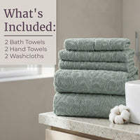 6PC Jacquard Towel Set view 11