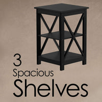 Wooden End Table, White view 8