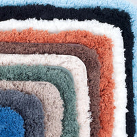 3 Piece Super Plush Non-Slip Bath Mat Rug Set - White view 6