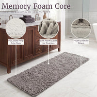 Bath Mat - 58x24-Inch Bathroom Runner, 2' x 4'10" (Rectangular) view 3