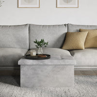 Storage Ottoman - Velvet Tufted Footrest, Linen, 15"D x 30"W x 15"H view 3