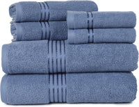 6 Piece Bathroom Towels Set, 28"x54.5"x0.25" view 19