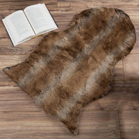 Sheepskin Throw Rug Faux Fur 2x3-Foot High Pile Soft and Plush view 1